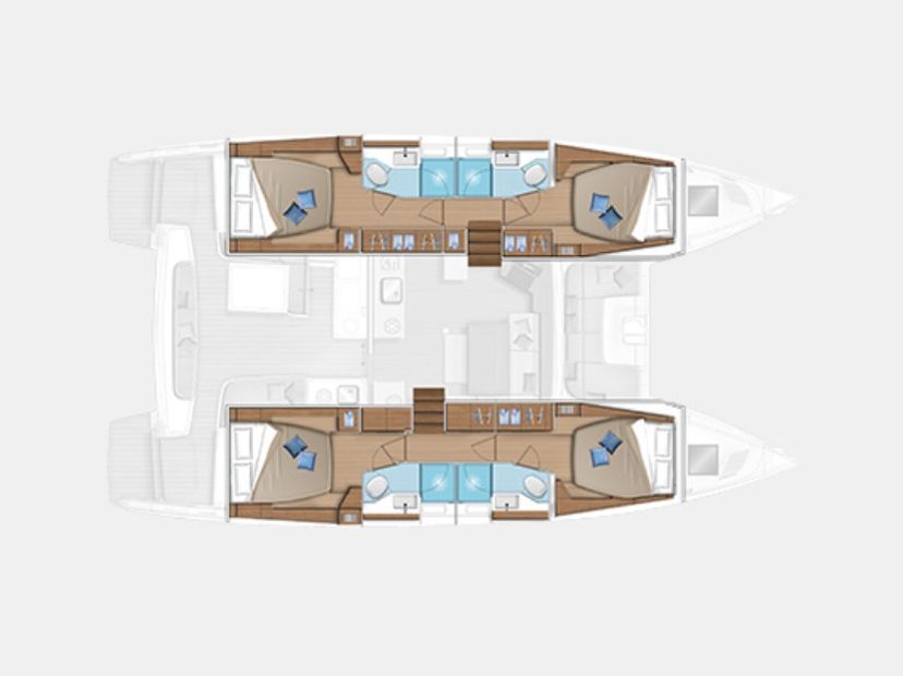 Lagoon 46 MOONDANCE (A/C , generator,watermaker) Skippered Only 