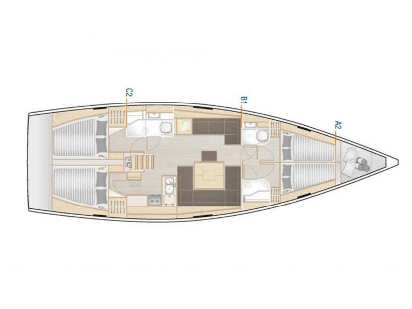 Hanse Yachts 45 Kiveli