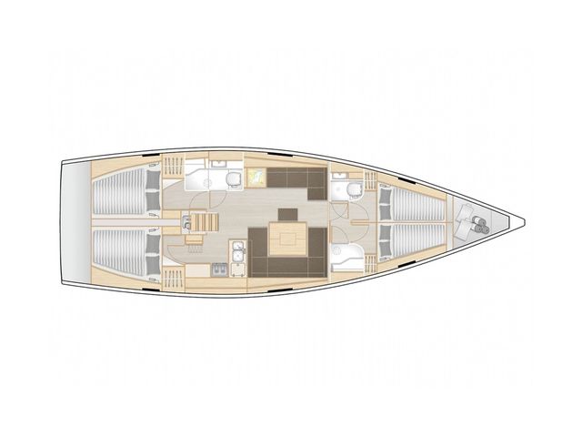 Hanse Yachts 45 ZOE (Generator, Watermaker, Full teak deck, Pearl Grey Hull)