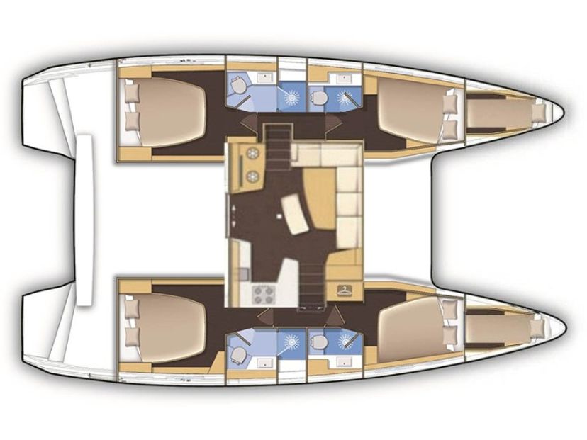 Lagoon 42 Senza Ma (A/C and Generator)