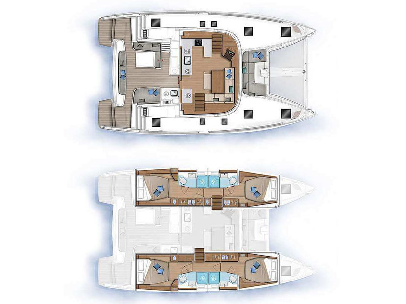 Lagoon 46 Margeo XVII (A/C - Generator - Water Maker - dishwasher)