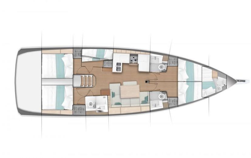 Jeanneau 49 Helia (A/C, Gen. 10kVA, Electric Winch NEW 2022)