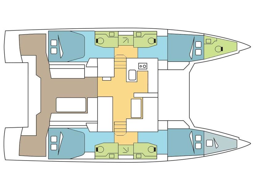 Catamarans Nautitech 46 Fiammetta  - A/C, Generator, Water maker