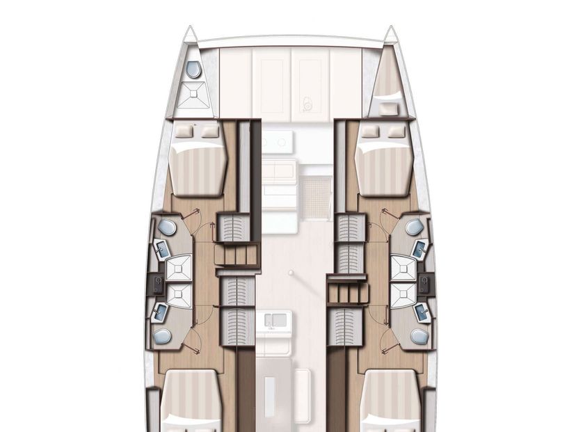 Bali Catamarans 4.6 Moderna- A/C, Generator, WM, Solar Panel, BBQ