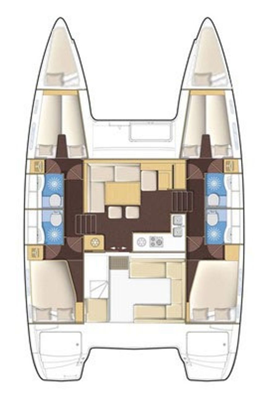 Lagoon 40 Sailing Blue 4