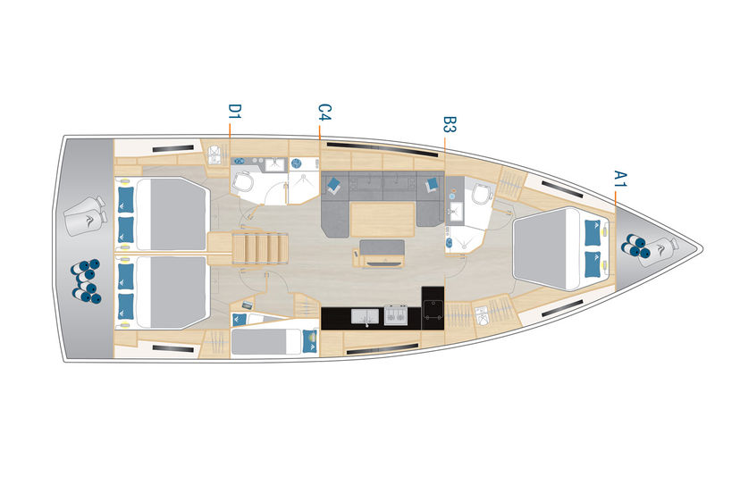 Hanse Yachts 46 Miss Moneypenny - OW