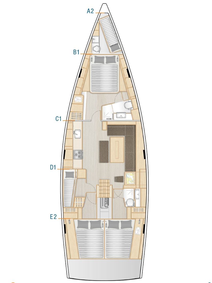 Hanse Yachts 50 Charlabelle - OW