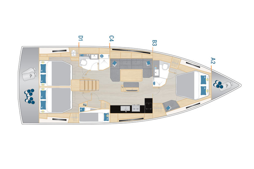 Hanse Yachts 46 Lucija - OW