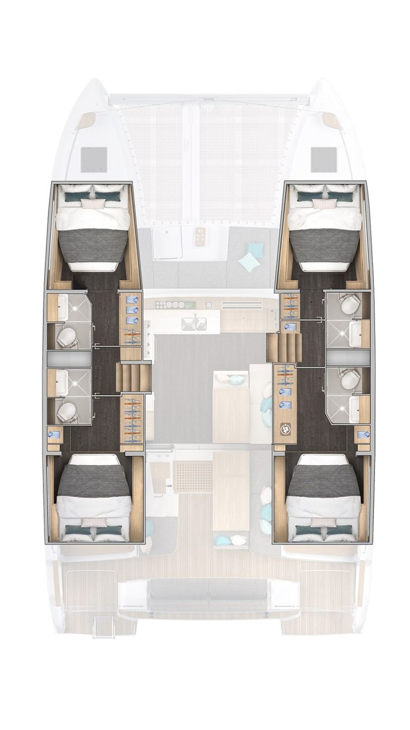 Lagoon 43 Active.Cruises