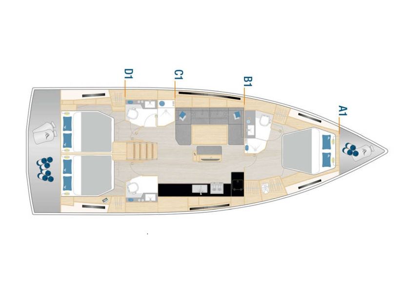 Hanse Yachts 46 Sailaway - OW