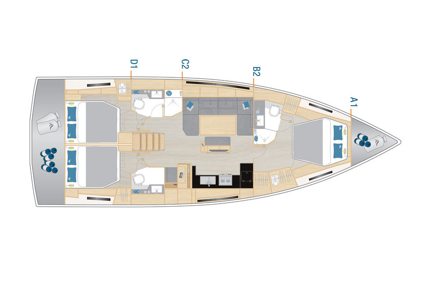 Hanse Yachts 46 Sailaway - OW