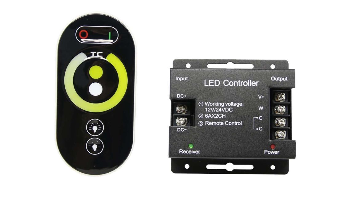 LED touch colour control dimmer