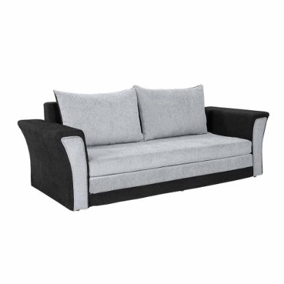 Picture of Lifestyle Leo Fabric Sofa Cum Bed (Black Grey)