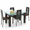 Picture of Royaloak County Four Seater Dining Table Set (Brown)
