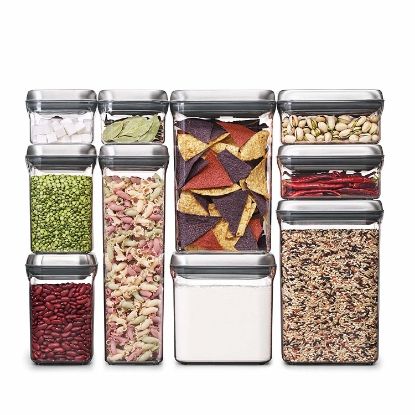 Picture of SteeL 10-Piece Airtight POP Food Storage Container Set