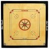Picture of Engineered Wood Gloss Finish Carrom Board with Coins, Striker and Powder, Large 32 Inch 4Mm