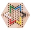 Picture of Wooden Chinese Checkers Hexagon Board With Wooden Marbles ,3+ Age
