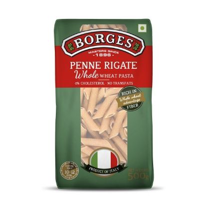 Picture of Borges Whole Wheat Penne Pasta, 500g