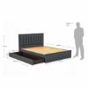 Picture of Forzza Brody Queen Size Bed with Storage (Black)