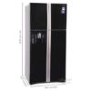 Picture of Hitachi Frost Free Side by Side Inverter Technology Star Refrigerator