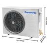 Picture of Panasonic 2 Ton 3 Star BEE Rating 2018 Split AC - White  (CS/CU-SC24SKY5, Copper Condenser)