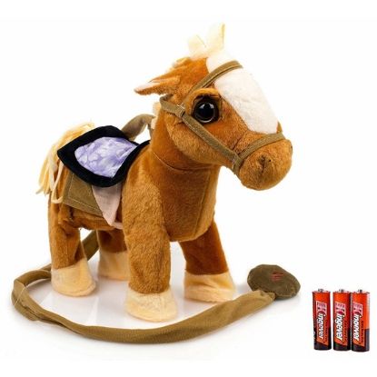 Picture of Toy Stuffed Plush Pony Toy, Realistic Walking Actions with Horse Sounds and Music