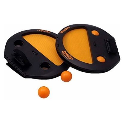 Picture of Catch and Throw Ball Outdoor Game Sports Set, 2 Squaps and 4 Balls (Multicolour)