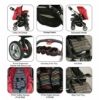Picture of Baby Devine Travel System (Red)