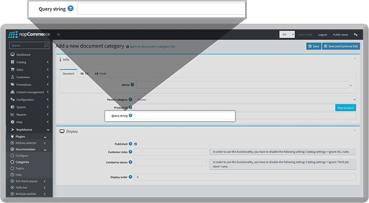 add query and tracking string data to product buy now button