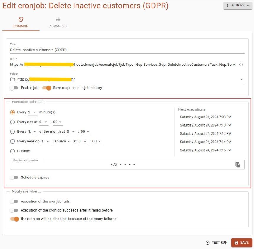Manage Cron Jobs in nopCommerce