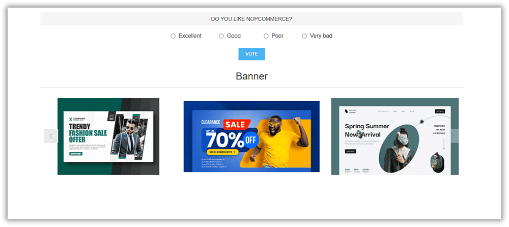 display smart banner slider on storefront smart slider extension for nopcommerce