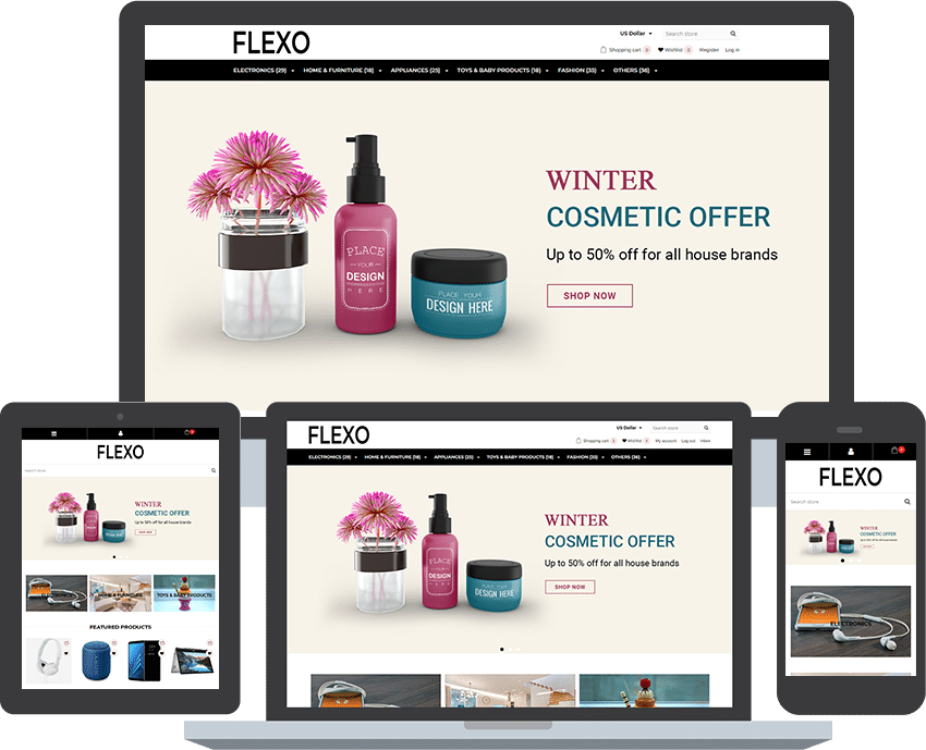 flexo e-commerce nopcommerce theme display picture