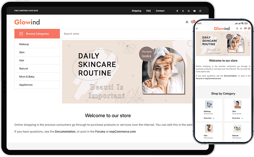 glowind nopcommerce theme layout two