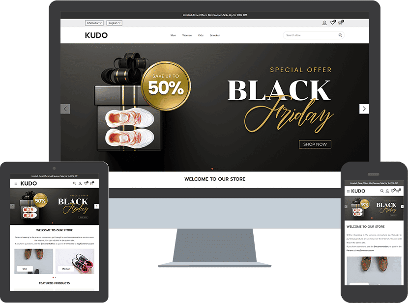 kudo e-commerce nopcommerce theme display picture