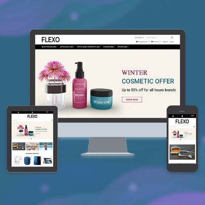 free nopcommerce theme flexo logo