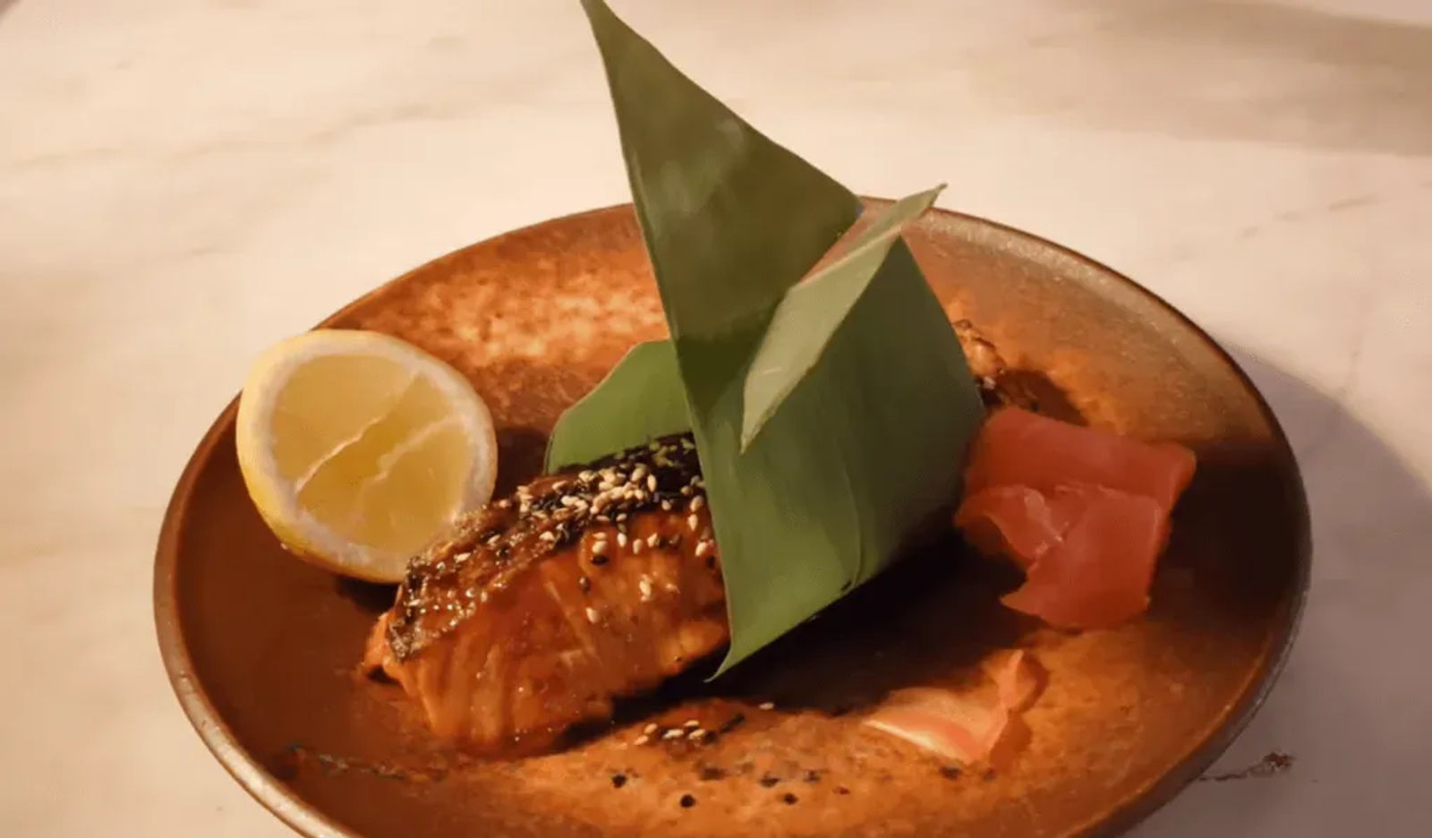  teriyaki salmon with sesame seeds