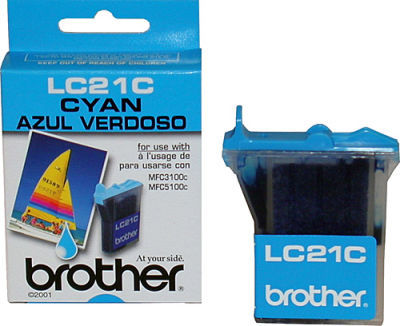 Brother LC-21C/LC-600C Mavi Orjinal Kartuş