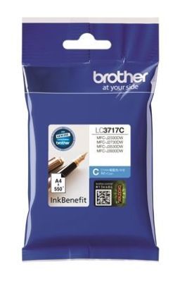 Brother LC-3717C Mavi Orjinal Kartuş