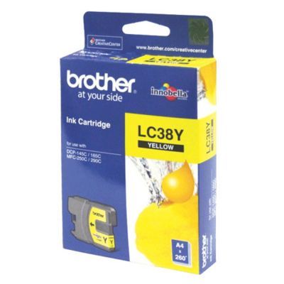 Brother LC-38Y/LC-980Y Sarı Orjinal Kartuş