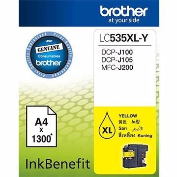 Brother LC-535XL Y Sarı Orjinal Kartuş