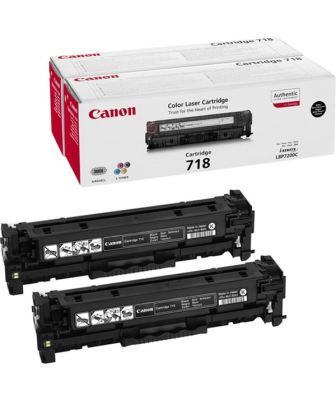 Canon CRG-718 Siyah Orjinal Toner 2li Paketi