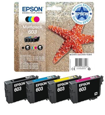 Epson 603 (C13T03U64010) 4'lü Multipack Orjinal Kartuş
