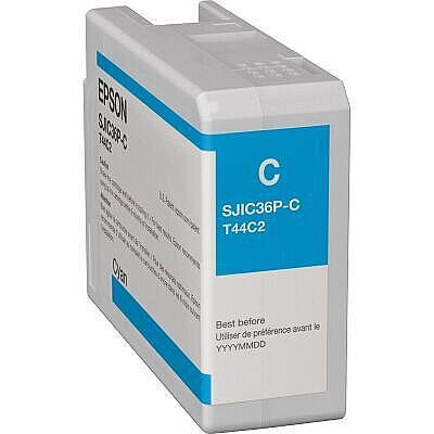 Epson SJIC36P-C (C13T44C240) Mavi Orjinal Kartuş