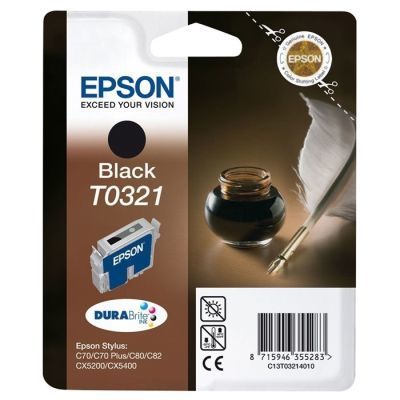 Epson T0321-C13T03214020 Siyah Orjinal Kartuş