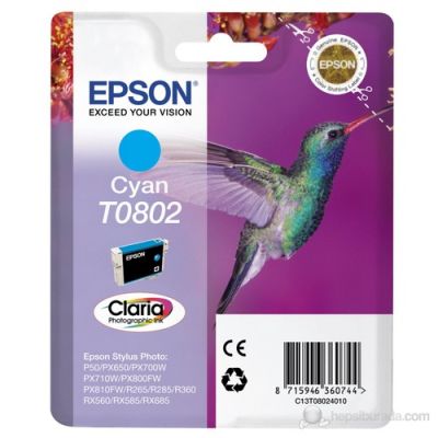 Epson T0802-C13T08024020 Mavi Orjinal Kartuş