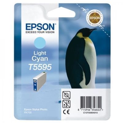 Epson T5595-C13T55954020 Açık Mavi Orjinal Kartuş