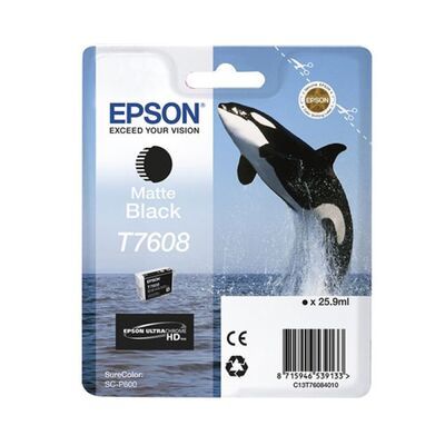 Epson T7608-C13T76084010 Mat Siyah Orjinal Kartuş