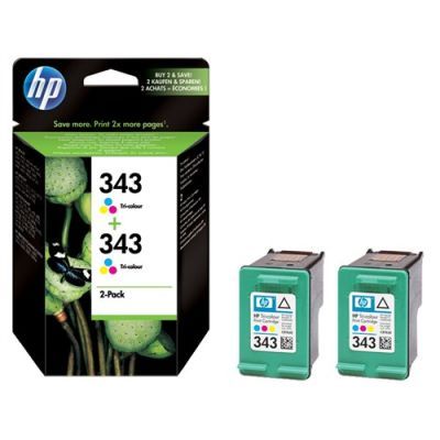Hp 343-CB332EE Renkli Orjinal Kartuş 2Li Paket