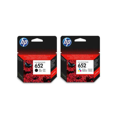 Hp 652 Siyah ve Renkli Orijinal Kartuş 2li Paketi