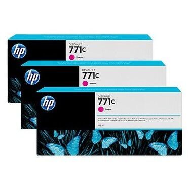Hp 771c-B6Y33A Kırmızı Orjinal Kartuş 3Lü Paket